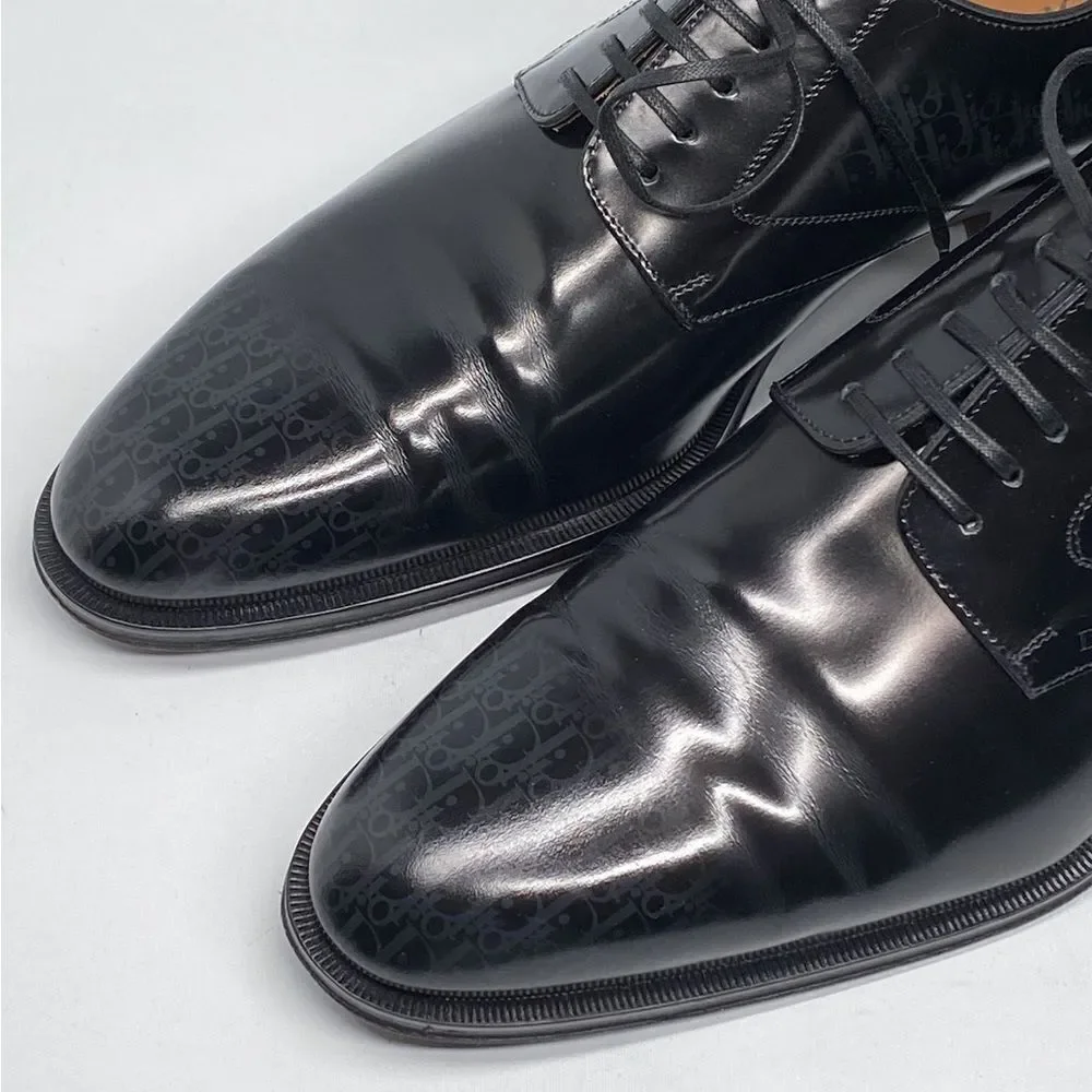 Dior Timeless Derby Shoe with Gray and Black Dior Oblique Gradient size 42